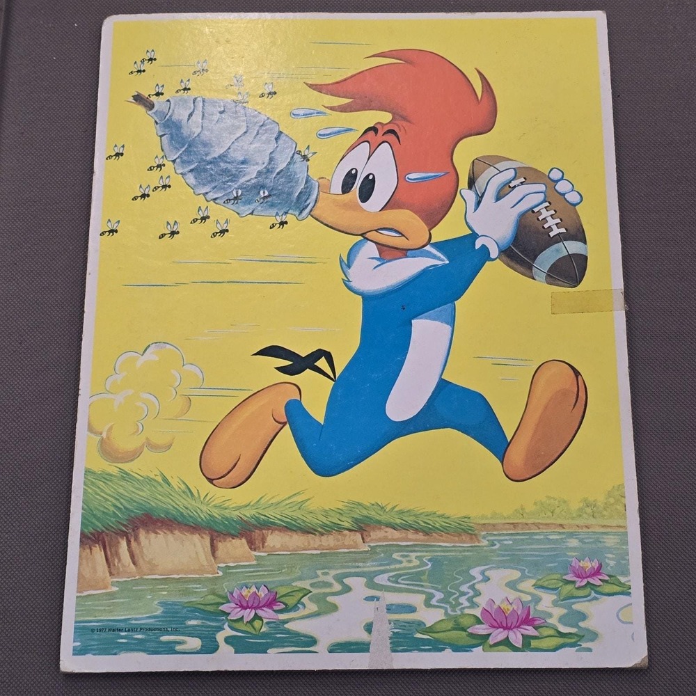 1950s 70s Tray Puzzles Disney Mickey Minnie Mouse Flintstones Woody Woodpecker - Picture 15 of 16